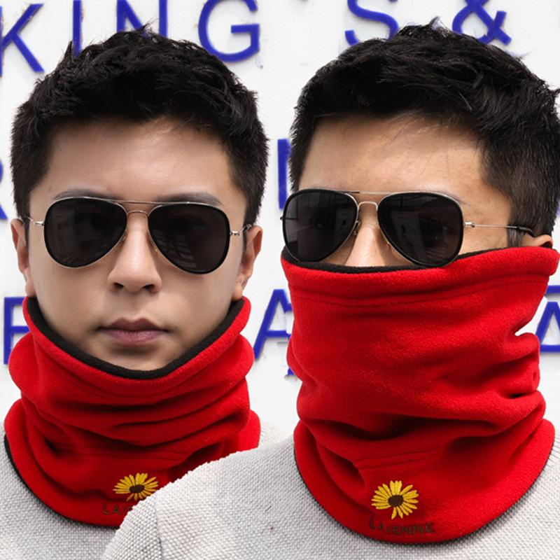 Men'S Trendy Neck Protection And Warm Headband Scarf For Women'S Autumn And Winter Cycling, Windproof And Thickened With Fleece