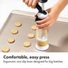 OXO Cookie Press with 12 Simply add dough and press the Discs lever.