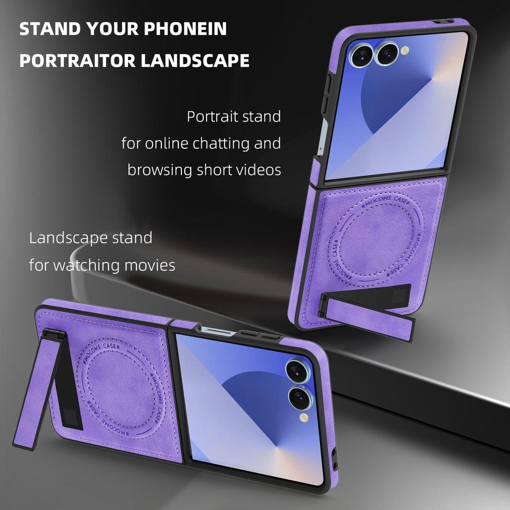 Samsung Z Flip7FE Magnetic Stand Crystal Shield Drop-proof Case