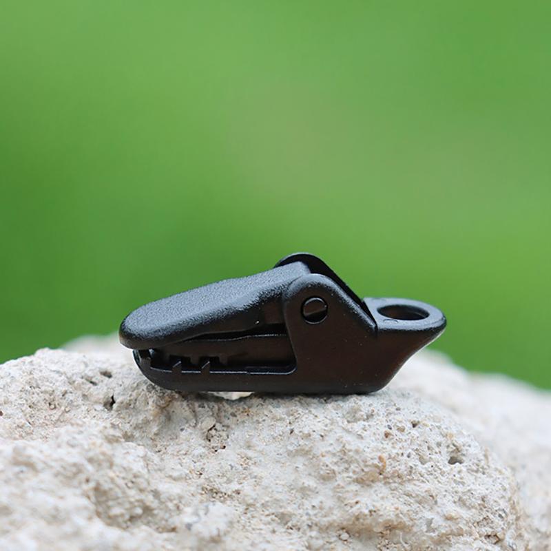 10Pcs Outdoor Tarpaulin Clips Camping Tents Awning Wind Rope Clamp Equipment Plastic Clip Buckle Fixed Jaw Grip Hook Accessories