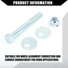N.º 13100047 Kit de pernos de alineación de ángulo de piñón de avance para Dodge Ram 1500 1994-1999 / Perno de inclinación inferior delantero / Duradero / 1 juego