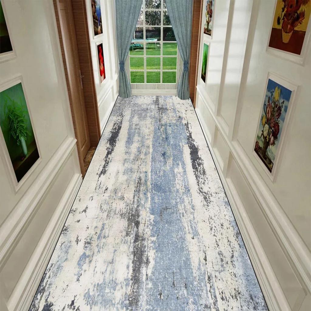 Nowoczesny Abstrakcyjny Długi Dywan Dekoracyjny na Korytarz Mata Podłogowa do Przedpokoju Antypoślizgowy Zmywalny Dywan na Schody Dywany na Przejście Dywan na Zamówienie