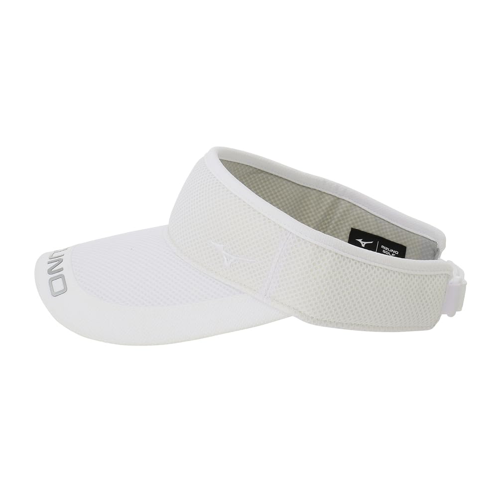 Mizuno Mesh E2MWB222 Women's Visor, Logo, Deodorizing, White,