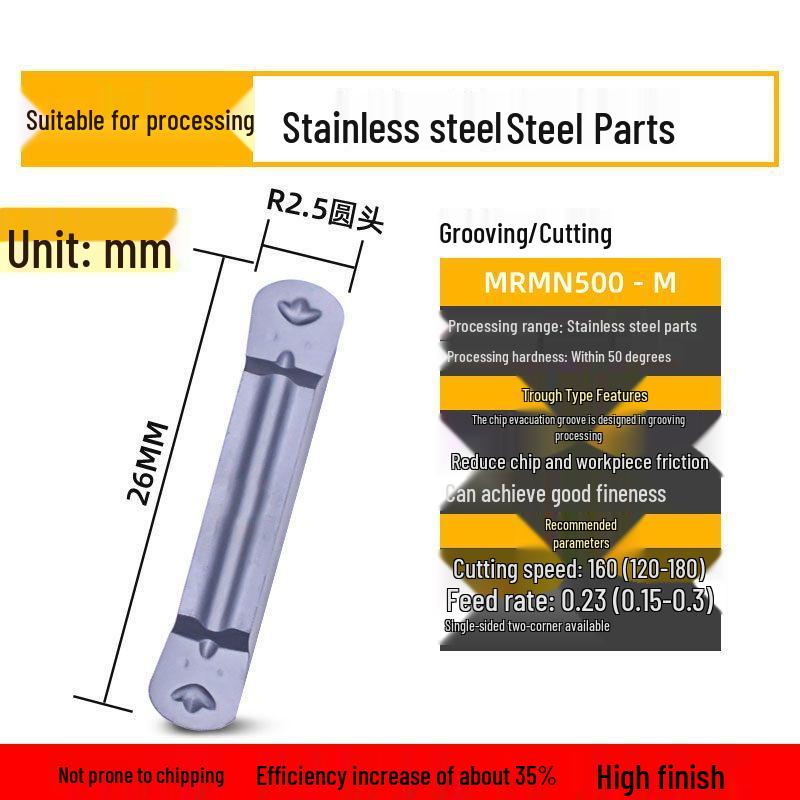 CNC Lathe Grooving Inserts MGMN300-M End Face Cutting Tools