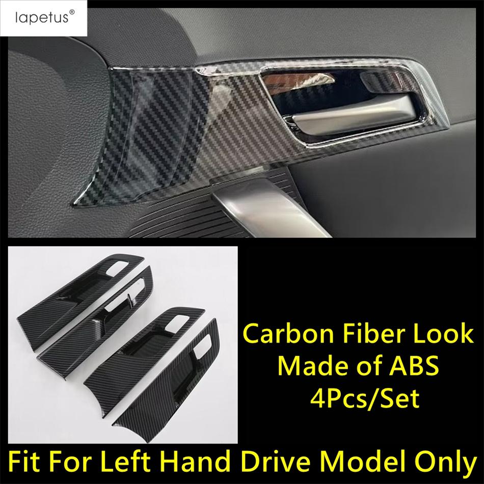 Car Inner Armrest Window Lift Switch Panel / Handle Bowl Frame Cover Trim ABS Carbon Fiber Accessories Fit For MG 4 EV  2024