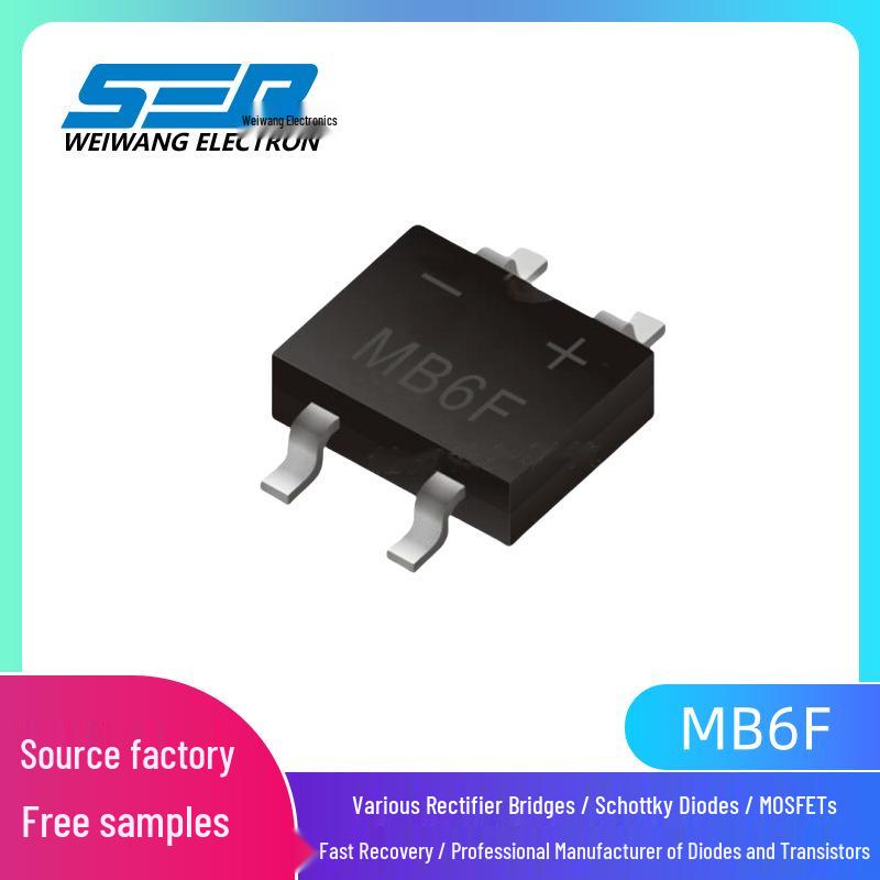 SEP MB6F Surface Mount Rectifier Bridge MBF Package 1A 0.8A 0.5A 600V