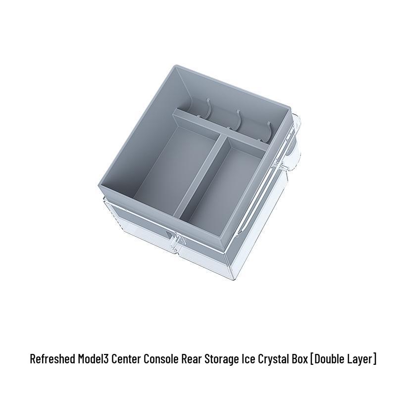 Silicone Ice Box for Tesla Model 3/Y Center Console Storage
