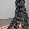 Polka Dot Wide Leg Pants Women's Summer Thin Lazy Ice Silk Casual Cool Sun Protection Beach Floral Chiffon Strolling Pants