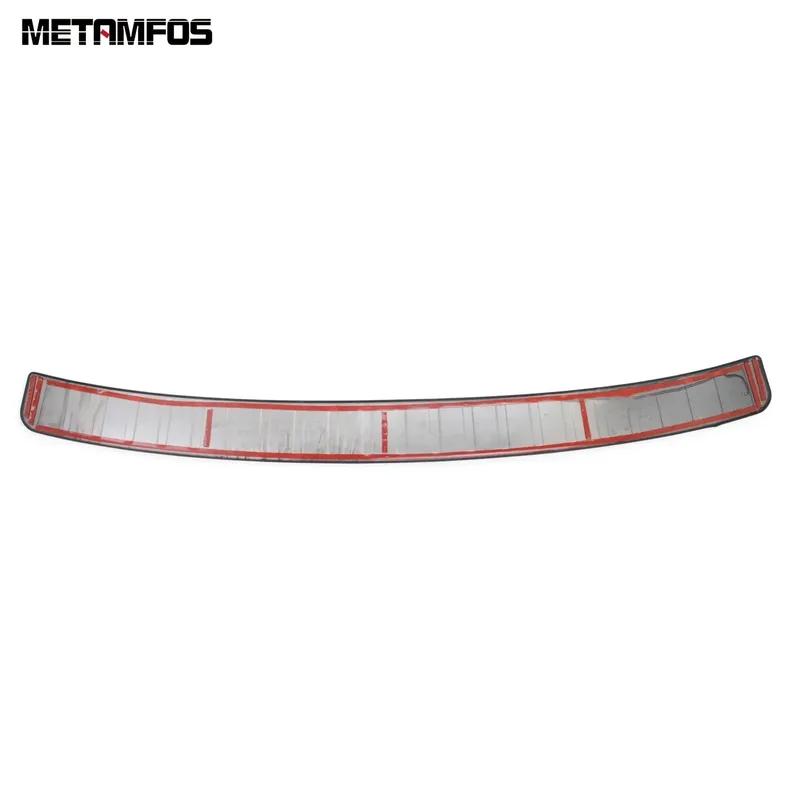 For Kia Mohave Borrego -2024 2025 Exterior Rear Trunk Door Sill Plate Tail Bumper Protector Scuff Guard Sticker Accessories