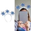 Weihnachts Schneeflocken Stirnband Party Kostüm Leuchtend Party Karaoke Punk Foto Requisiten Party Leuchtender Haarreif Nachtclub