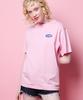Pipilapin Women'S Loose Fit Back Big Logo Short Sleeve T-Shirt/Fc1Wt02F Pink