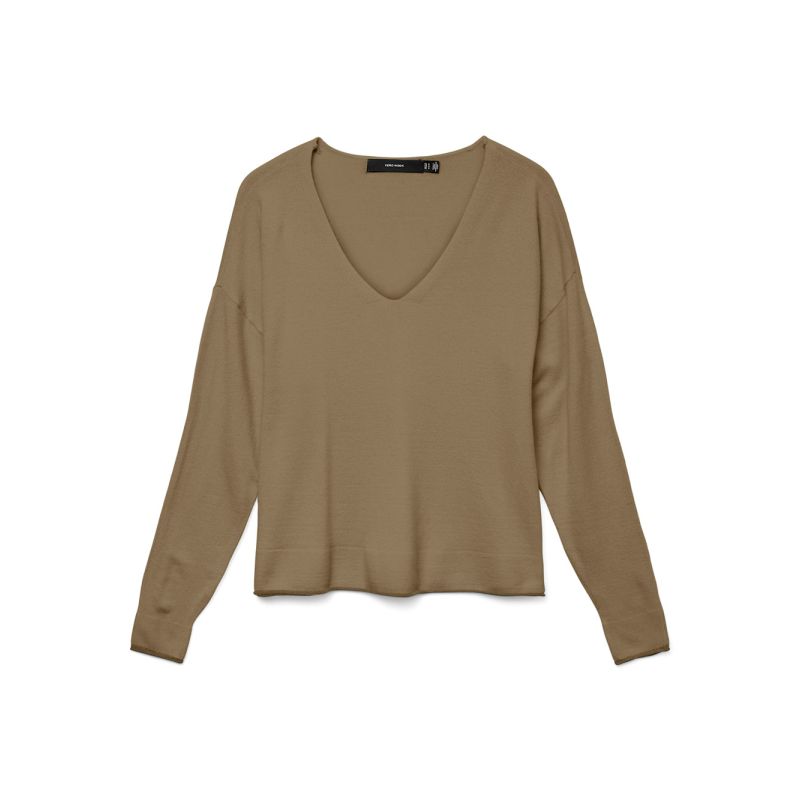 Fine Knit V-neck Sweater Breeze Mermaid Woman VERO MODA