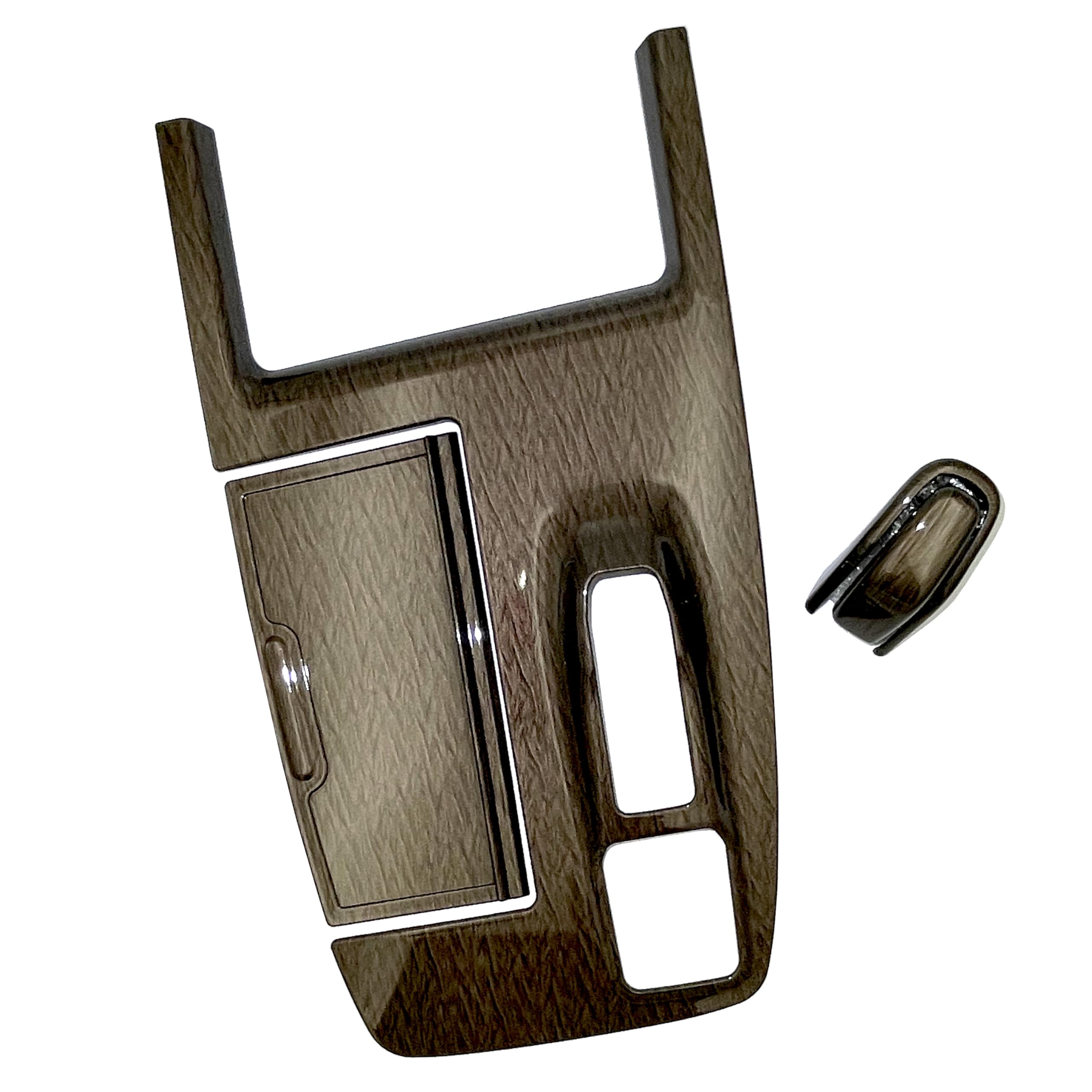 

Flatland New Alphard 40 40 Series Parts Accessories Interior Custom Shift Panel Cover and Shift Knob Cover Set Series/Vellfire & (Wood Grain)