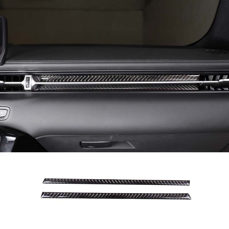 soft Carbon Fiber For Toyota GR Supra A90 -2025 Car Dashboard Co-pilot Central Control Decorative Stickers Car Accessories left hand drive
