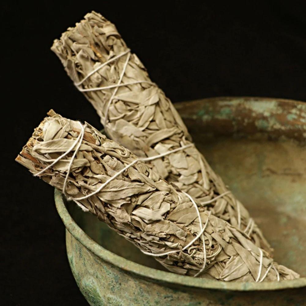 10cm White Sage Bundle Portable Spiritual Incense Sticks  Pure Leaf Purification Meditation