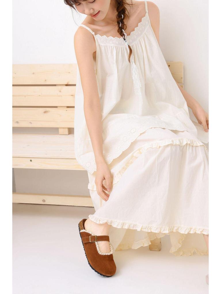 Neues Koreanisches Damen Baumwoll-Stickerei Lagen-Camisole-Weste - Frühling/Sommer Japanischer Stil Lockerer Schnitt.