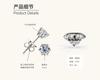 Silvere Glam A Classic Six-prong Moissanite Stud Earrings With A High-end Feel Give A Gift To Her Best Friend
