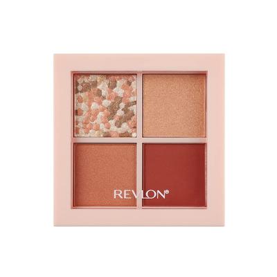 Revlon Dazzle Eyeshadow Quad 002 Sunset Brick Smoky Made In Japan (Color Image Terracotta) 3.0g,