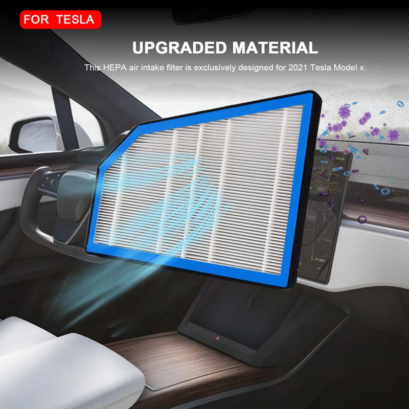 

For Tesla X-type HEPA car interior air filter 2015-2020 1039042-00-B 10390420B Air Conditioner Replacement Car Accessories