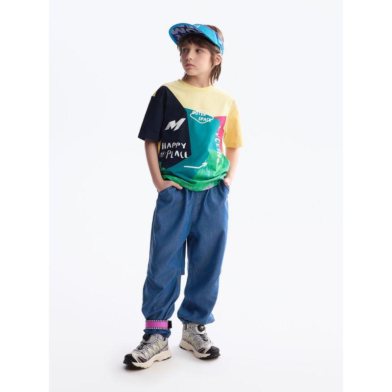 [Moisture-Wicking] Mqd Children's Clothing Boys' Short-Sleeved T-Shirt Summer New Round-Neck Color Children's Top Base Shirt