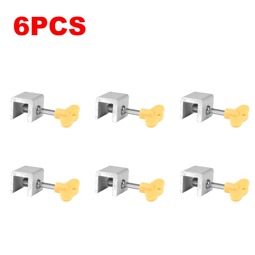1-10Pcs Window Lock Security Lock Limit Sliding Door Windows Restrictor Child Safety Anti-theft Door Stopper Home Improvement