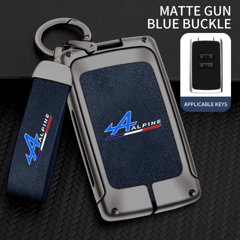 New Zinc Alloy Leather Car Key Case Cover Shell For Alpine A290 GTS A110 Espace Austral Duster Lodgy Spring Koleos Captur Kadjar
