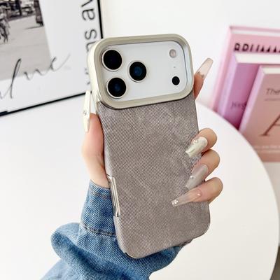 Vintage Cowboy Fabric Soft Shockproof Phone Case For iPhone 17 Air 16 15 14 13 12 11 Pro Max Plus Luxury Retro Jeans Armor Cover