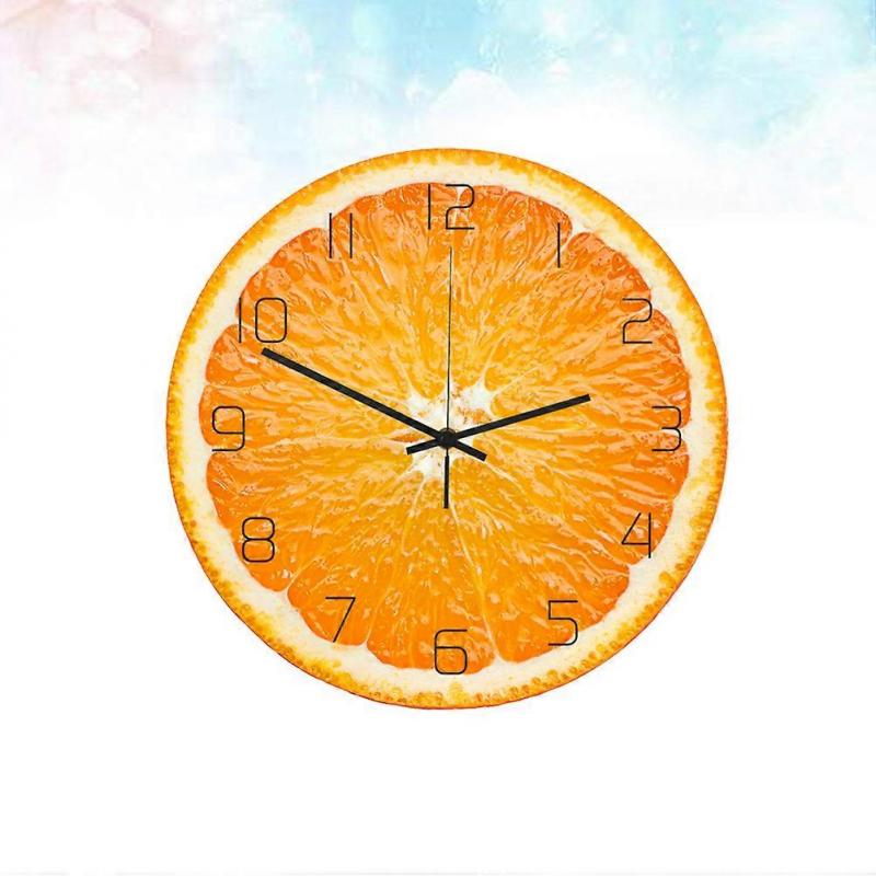 Übergroße Wanduhren Leise Wanduhr Badezimmeruhr Küchenuhr Frucht-Wanduhr
