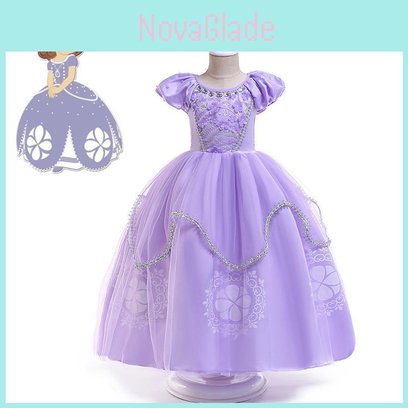 Enchanting Girls Sofia Princess Dress Cartoon Costume For Fantasy Party Adventures