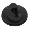 Left Ear Model Simulation Artificial Silicone Teaching Tool Human Ear Model with Round Base for