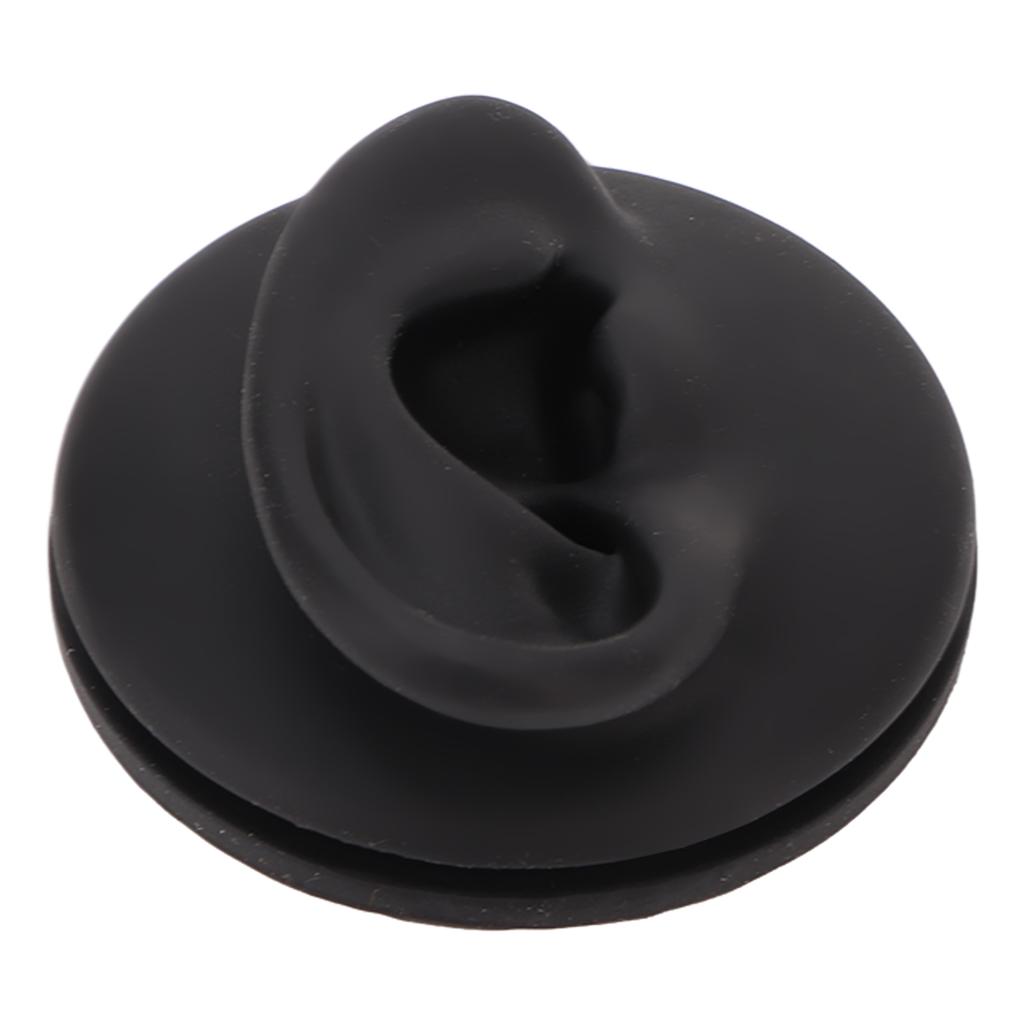 Left Ear Model Simulation Artificial Silicone Teaching Tool Human Ear Model with Round Base for