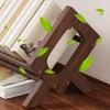 Wood Tilting Bookcase Portable Book Storage Rack Magazine Rack Desktop Bookshelf for Books