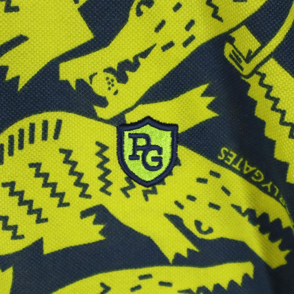 Beauty Products PEARLY GATES All-over Crocodile Pattern Golf Short Sleeve Polo Shirt Men's Used