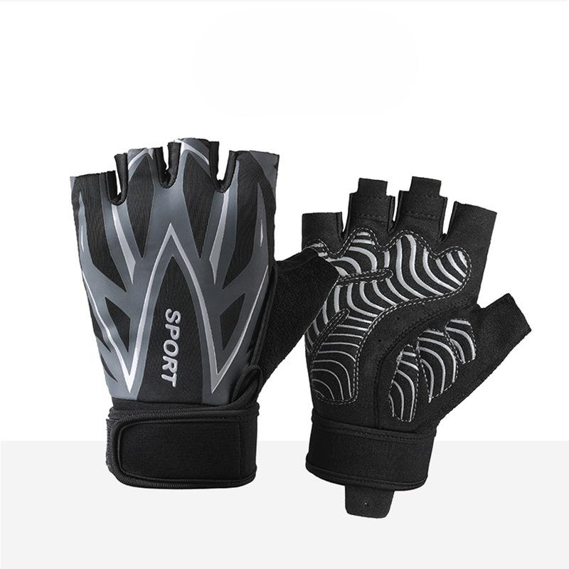 Fitness Equipment Men and Women Gloves In Summer Half Finger Outdoor Driving Cycling Yoga Anti Slip Wear Resistant Breathable Weightlifting