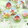 500pcs/roll Farm Animal Stickers Candy Bags Sealing Sticker Animal Stationery Stickers Farm Themed Brithday Party Decortions