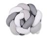 Braided Cot Bumper - White-gray-anthracite