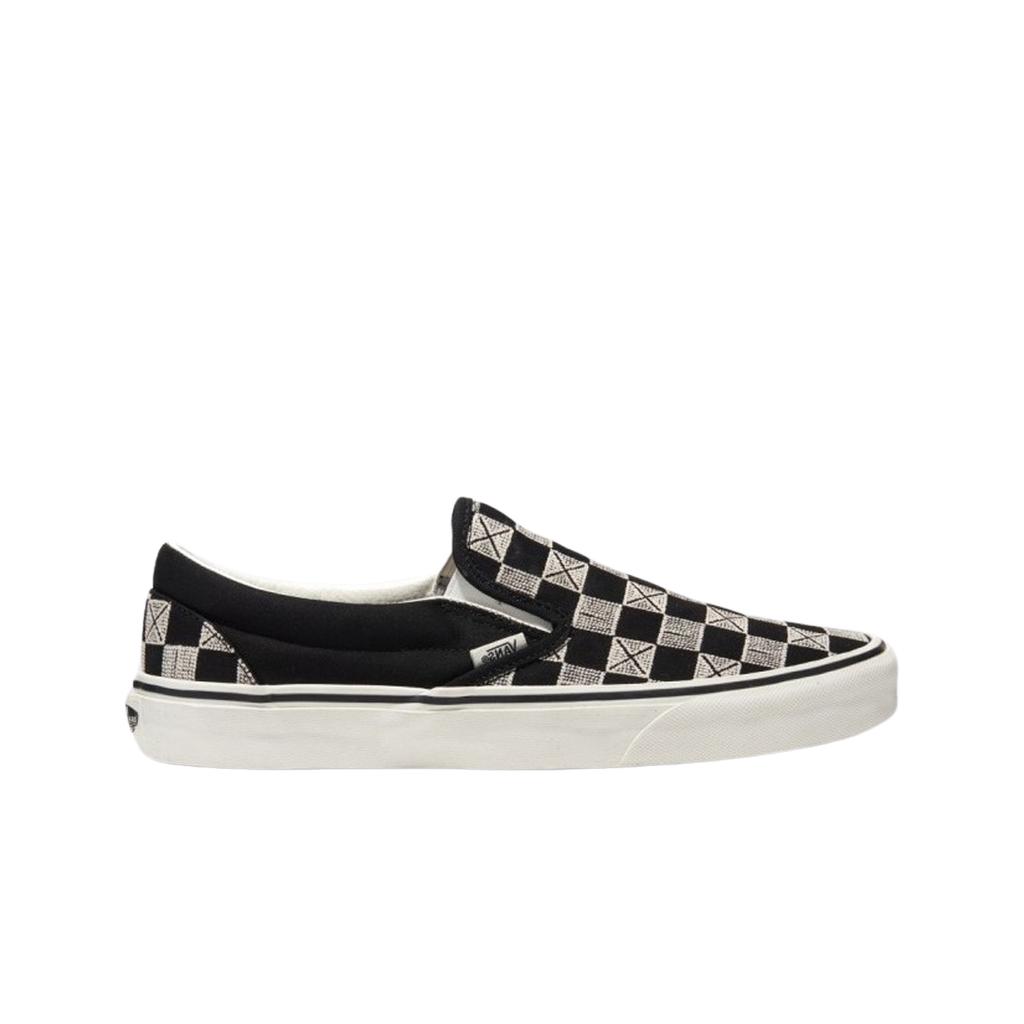 Vans Classic Slip-on Stitch Checkerboard Black