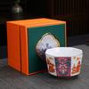Enamel Master Cup: Exquisite High-End Octagonal Kung Fu Tea Set Souvenir