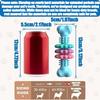 Os de Mestecat Indestructibil pentru Câini pentru Mestecători Agresivi - Cauciuc Termoplastic Durabil cu Model Geometric, Curățare Dentară