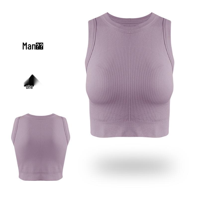 

Женский ударопрочный цельный жилет для йоги и бега - Летний топ без рукавов для фитнеса Large