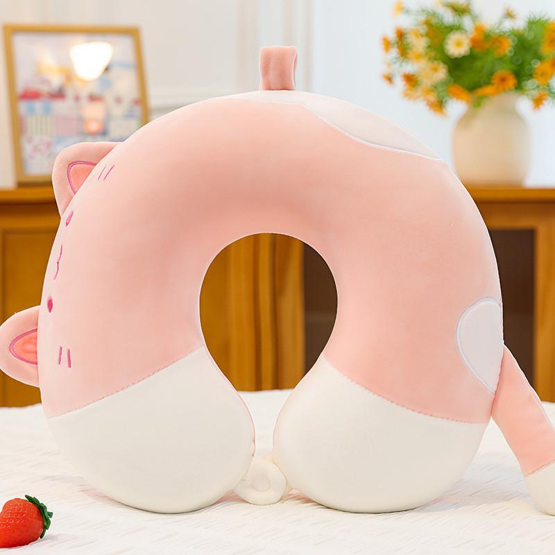 Cartoon Animal Ushaped Memory Foam Neck Pillow For Office Nap Travel Cute Plush Cushion