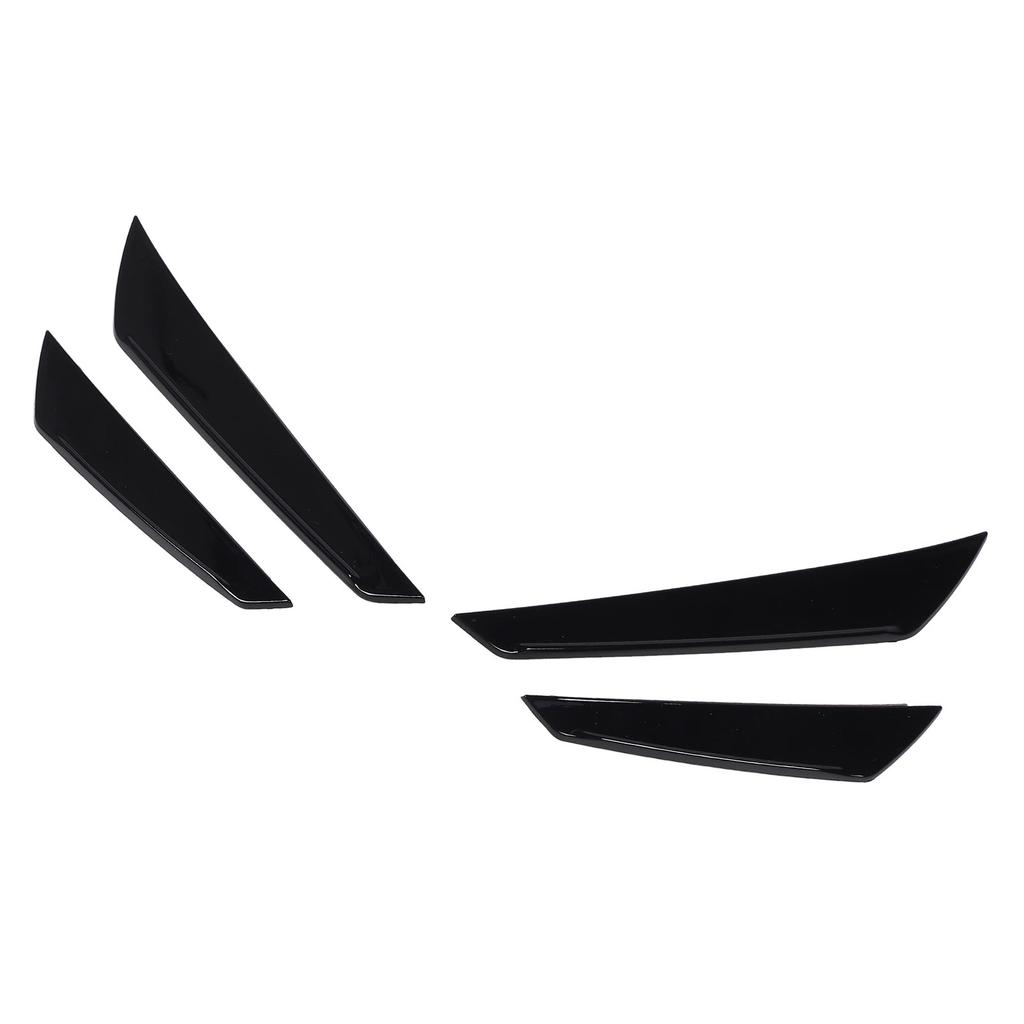4 Pcs Front Bumper Side Splitter Glossy Black Improve Streamline Decorative for WRX STI VB 2022 Onwards
