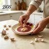 Compact Ceramic Grinding Bowl Garlic Grater Bowl, Multifunctional Ginger Mincer Plate for Food, Spanish Tomato Roaster Dish, Kitchen Tool