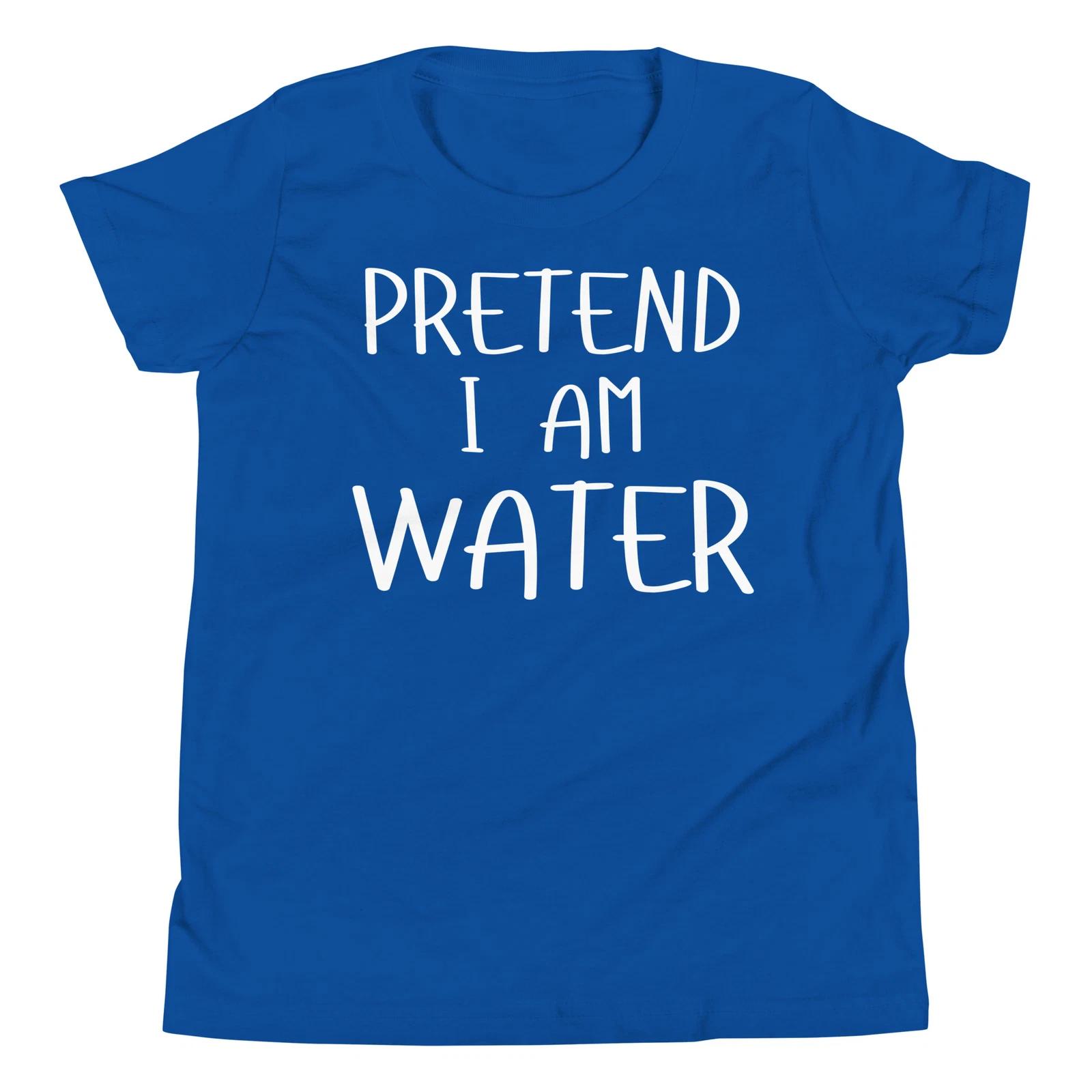 

Pretend I Am Water Lazy Costume Funny Halloween Party T-Shirt 130