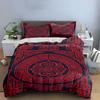 Circular geometric red patterns. Bedding sets Duvet cover sets Duvet covers Pillowcases(1 * Duvet Cover 2 * Pillowcases without duvet insert)