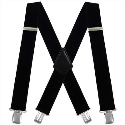 Elderly Men's 4-Clip 5cm Anti-Drop Suspenders for Outdoor Wear
