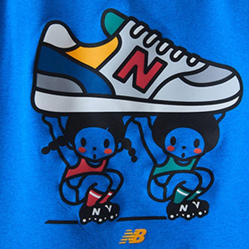 New Balance Kids Happy Loose Fit Short Sleeve Tee Nk9ee2923u 50 Short Sleeve Tee