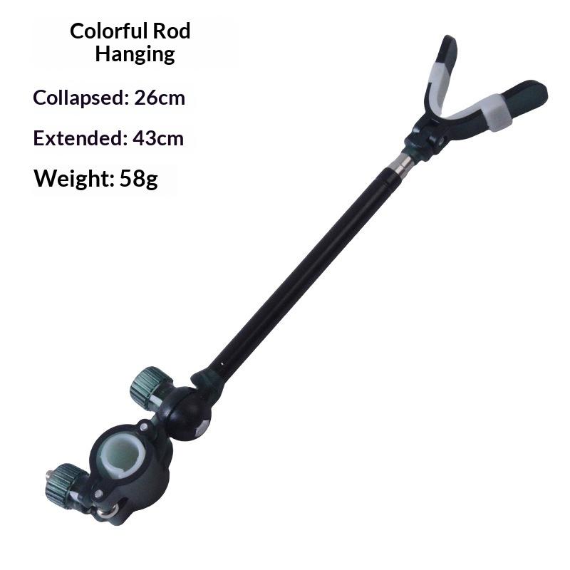 

Multifunctional Extend Stretched Brackets Stainless Steel Fishing Pole Stand Telescopic Fishing Rod Support Strut Holder чёрный