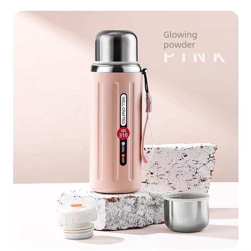 Good-looking Large Capacity Vacuum Cup 316 Stainless Steel Food Grade Water Cup Sports Kettle Portable Men and Women Car