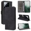 For Xiaomi 14 Pro PU Leather Smartphone Case RFID Blocking Phone Cover with Strap